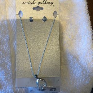 Social gallery CZ necklace and earrings set new